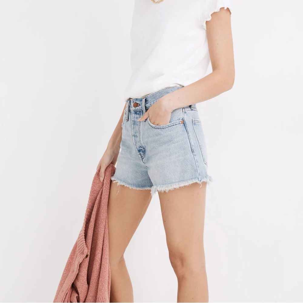 Madewell Light Blue Jean Shorts